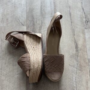 Tan Woven Espadrille Sandals